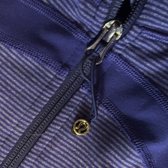 Lululemon In Stride Jacket Pigment Tonka Stripe Size 8 - Picture 4 of 7